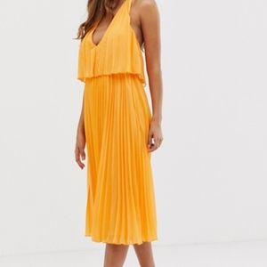 Halter Pleated Dress